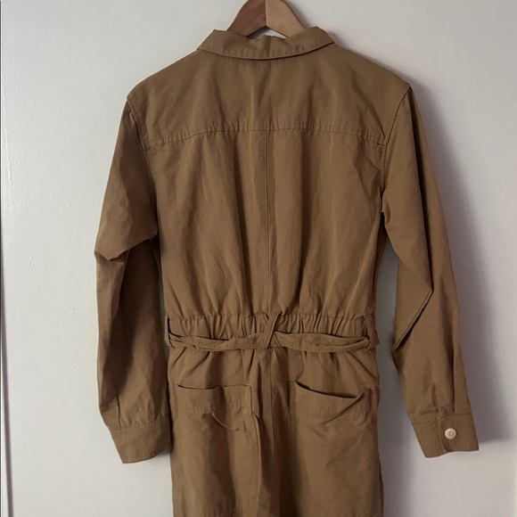 Alex Mill L Mel Tan Khaki Button-Up Jumpsuit - Picture 8 of 9